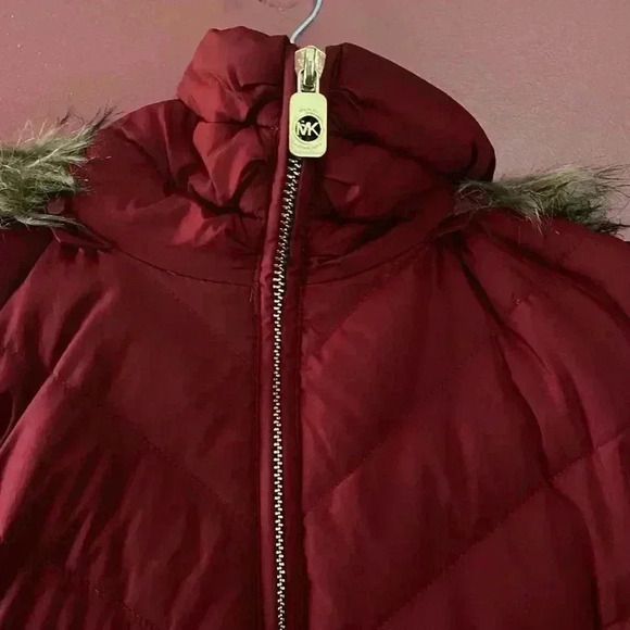 Michael Kors Red Puffer Jacket - Picture 3 of 7